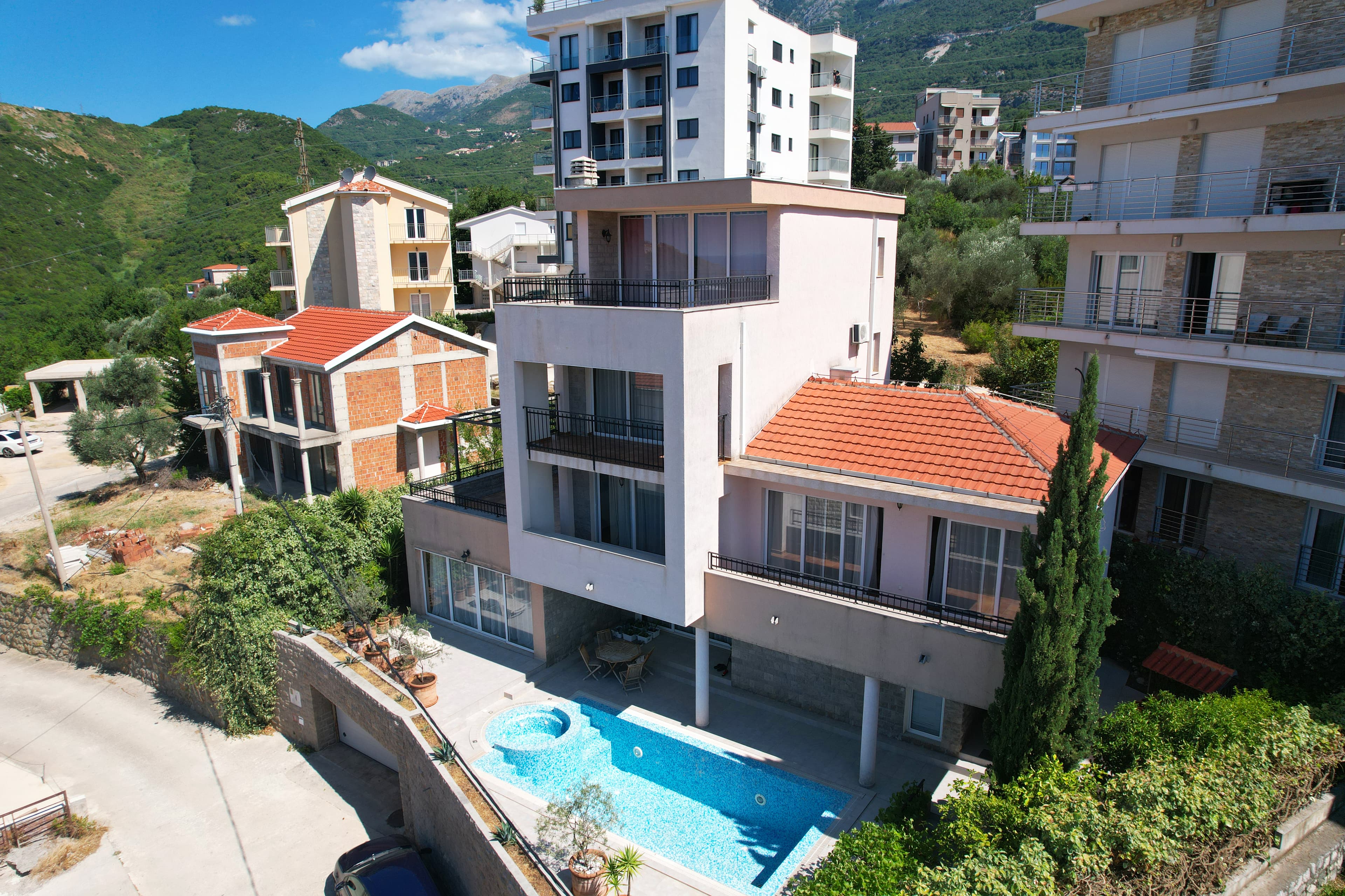 Sea view villa in Becici