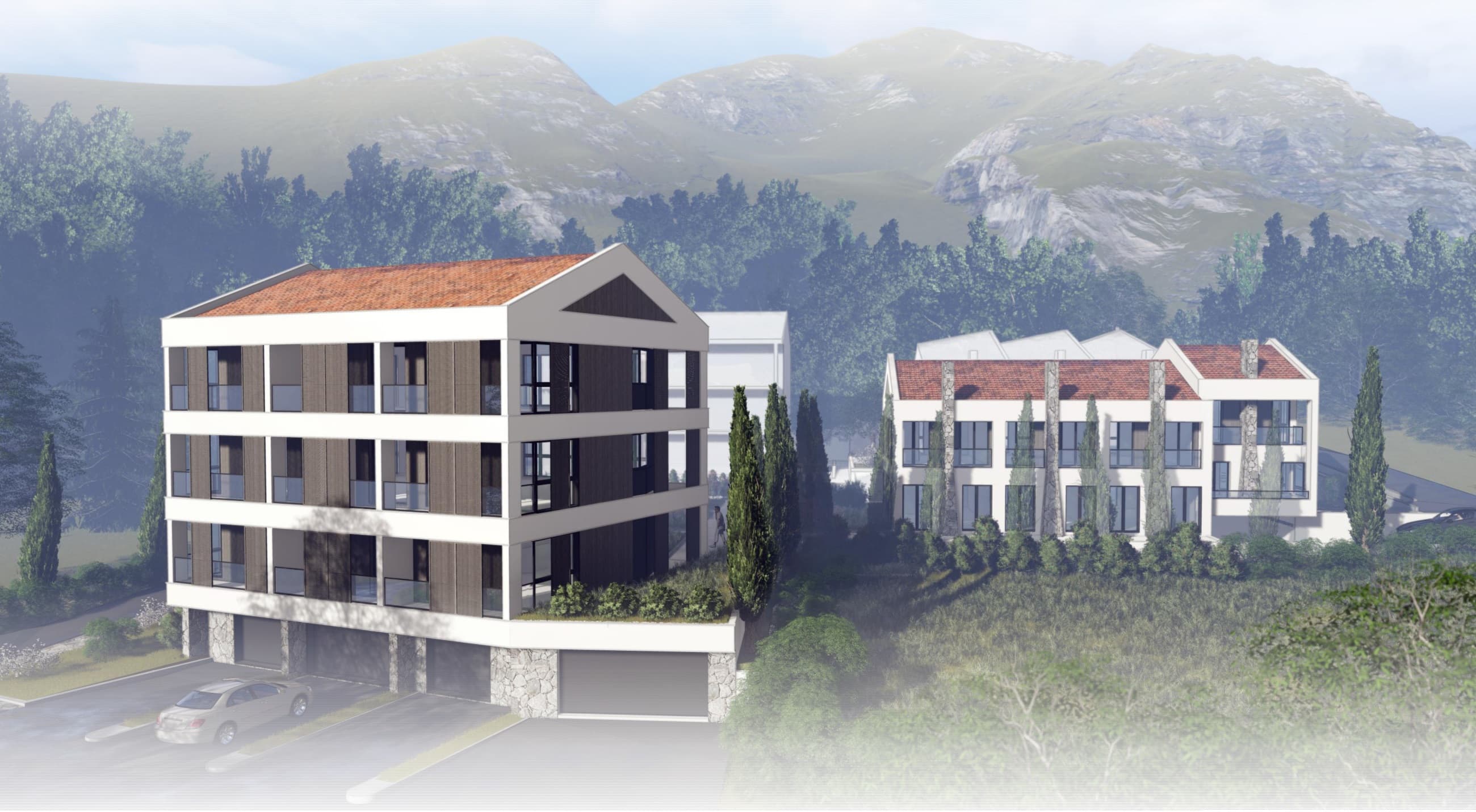 Apartment complex in Donja Lastva